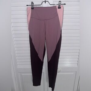 Victoria's Secret Sweat On Point Leggings 7/8 Length Pink Plum Purple